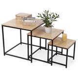 Compactor Stolići za kavu u setu 3 kom u prirodnoj boji 50x50 cm – | shoptok.hr