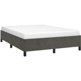  Okvir kreveta bez madraca tamno sivi 137x190 cm baršun | shoptok.hr