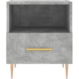  Noćni ormarići 2 kom boja betona 40x35x47,5cm konstruirano drvo | shoptok.hr