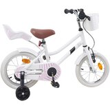vidaXL Otroško Kolo 14 Palcev za 3-5 let Bela - - Bela - 11.2 - 104 x 51 x 73 cm - 2025--v1 | Shoptok.si
