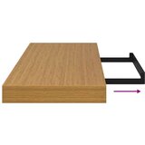  Stenska polica 4 pcs Bež 90 x 23,5 x 4 cm Konstruiran les, (5000200470) | Shoptok.si