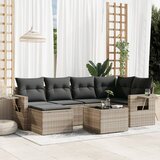  7-dijelni set vrtnih sofa svjetlosivi od poliratana | shoptok.hr
