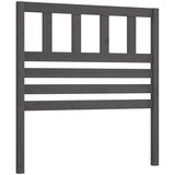 Maison Chic posteljno vzglavje - vzglavna omarica - nočna omarica sivo 96x4x100 cm trdna borovina, (21705481) | Shoptok.si