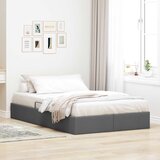  Otomanski krevet s pohranom Tamno siva 120 x 190 cm tkanina | shoptok.hr