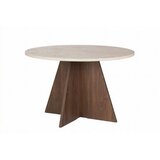 Hanah home Trpezarijski sto Virella Travertine Venezia Walnut | Eponuda.com
