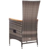  Vrtna jedilna garnitura 7-delna poli ratan siva, (20678106) | Shoptok.si