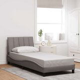  posteljni okvir brez vzmetnice Taupe 90x190cm Tkanina, (21792579) | Shoptok.si