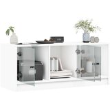 TV ormarić sa staklenim vratima bijeli 102x37x42 cm | shoptok.hr