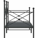  Dnevni krevet bez madraca crni 75x190 cm čelik | Eponuda.com