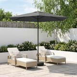  Vrtni Parasol s Podnožjem 270 x 270 cm Poliester Pravokutni Cene