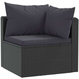  Vrtna sedežna garnitura z blazinami 5-delna poli ratan črna, (20598157) | Shoptok.si