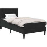  Okvir kreveta s madracem s uzglavljem Crna 80 x 200 cm Baršun | shoptok.hr