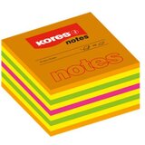 Kores Blok kocka samoljepljiva 75 x 75 mm, 450 listića u 4 neonske boje, | shoptok.hr