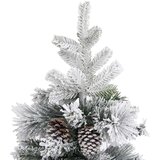 vidaXL božićno drvce sa snijegom i šiškama 195 cm PVC i PE | shoptok.hr