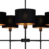  Luster na šipci MADELA 5xE14/40W/230V crna | Eponuda.com