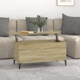 vidaXL Klubska mizica sonoma hrast 90x44,5x45 cm inženirski les Cene