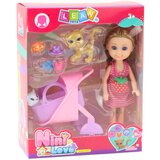Mini Doll With Accessories Kitty Stroller Pink Doll Set | shoptok.hr