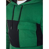 DStreet Bluza męska z kapturem ciemnozielona | shoptok.hr