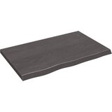 vidaXL Zidna polica tamnosiva 80 x 50 x 4 cm od obrađene hrastovine Cijene
