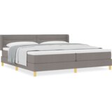 Box Postelja z vzmetnico z vzmetnico Taupe 200 x 200 cm blago, (5000125947) Slike
