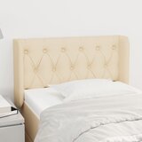 vidaXL Vzglavje z ušesi krem 83x16x78/88 cm blago Cene