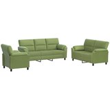  Set sofe 3 pcs Svijetlo zelena Baršun | shoptok.hr
