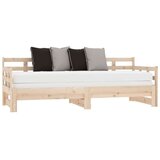  Izvlečna dnevna postelja trdna borovina 2x(90x190) cm, (20787878) | Shoptok.si