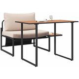  Vanjsko čelično sjedenje 2 pcs Sivo-smeđa Čelik | shoptok.hr