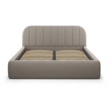 Windsor & Co Sofas Svetlo rjava oblazinjena zakonska postelja s prostorom za shranjevanje z letvenim dnom 180x200 cm Juno – | Shoptok.si