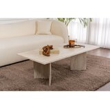Kalune Design Bež klubska mizica v polsijajnem dekorju 60x119 cm Sabin – | Shoptok.si