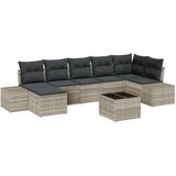  Set Vrtnih Sofa Set od 8 Svjetlosiva Ratan Poliester | shoptok.hr