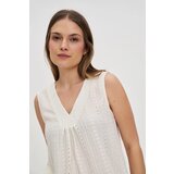 Marisse Ecru V-Neck Top | ePonuda.com