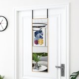 vidaXL ogledalo za vrata zlato 30x100 cm steklo in aluminij Cene
