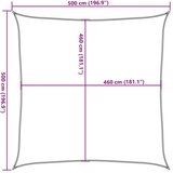 vidaXL Senčno jadro svetlo sivo 5x5 m 100 % poliester oxford | Shoptok.si