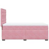 Box spring krevet s madracem ružičasti 80 x 200 cm baršunasti | shoptok.hr