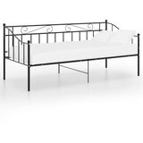  Okvir za krevet na razvlačenje crni metalni 90 x 200 cm | shoptok.hr