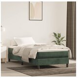  spring krevet s madracem tamnozeleni 90x200 cm baršunasti | shoptok.hr