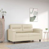 vidaXL dvosed krem 120 cm umetno usnje | Shoptok.si