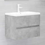 Ormarić za umivaonik siva boja betona 60 x 38,5 x 45 cm iverica