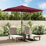 Vanjski suncobran s metalnim stupom 300 x 200 cm bordo Cijene
