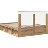  Okvir za krevet Umjetnička hrastovina 135 x 190 cm | shoptok.hr
