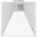  Kavez za kokoši sivi 700x91x100 cm od pocinčanog čelika | shoptok.hr