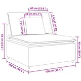  Modularni Sofa Centralni Modul s Jastucima Tamnozeleni 100 cm | shoptok.hr