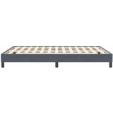 vidaXL posteljni okvir brez vzmetnice temno siva 160x210 cm žamet | Shoptok.si