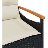 vidaXL 4-dijelni set vrtnih sofa od poliratana s jastucima crni | shoptok.hr