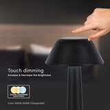  LED prigušiva punjiva stona lampa LED/1W/5V 3000-6000K crna | Eponuda.com