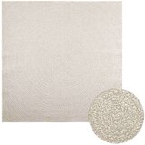  Rug "ZIZUR" Cream 200x200 cm Juta videz Notranje in zunanje | Shoptok.si