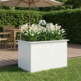  Vrtna posuda za sadnju s LED svjetlom Bijela 50 x 80 x 48 cm Slike