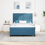 vidaXL Box spring krevet Tamno plava 140 x 200 cm Baršun | shoptok.hr