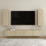 The Living Store Komplet TV omaric 4-delni sonoma hrast inženirski les - TV Omarica, (21374495) Cene